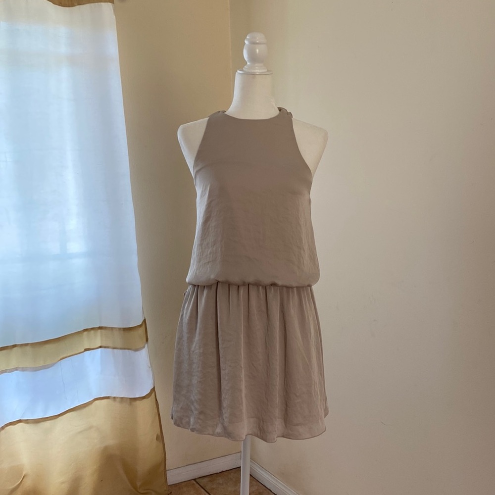 Silky Sleeveless Short Dress
